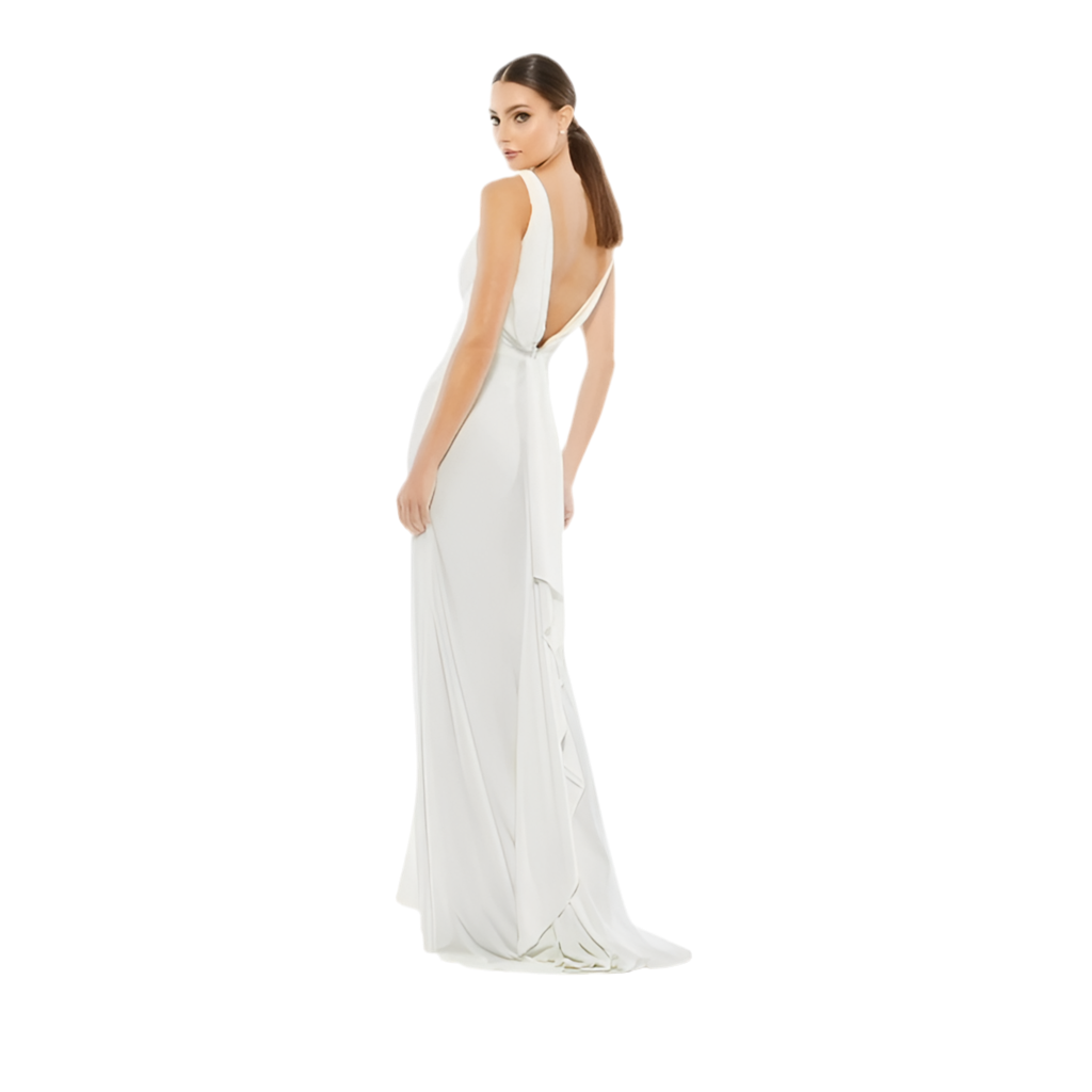 MAC DUGGAL | STYLE #12336 | DEEP V-BACK LONG GOWN