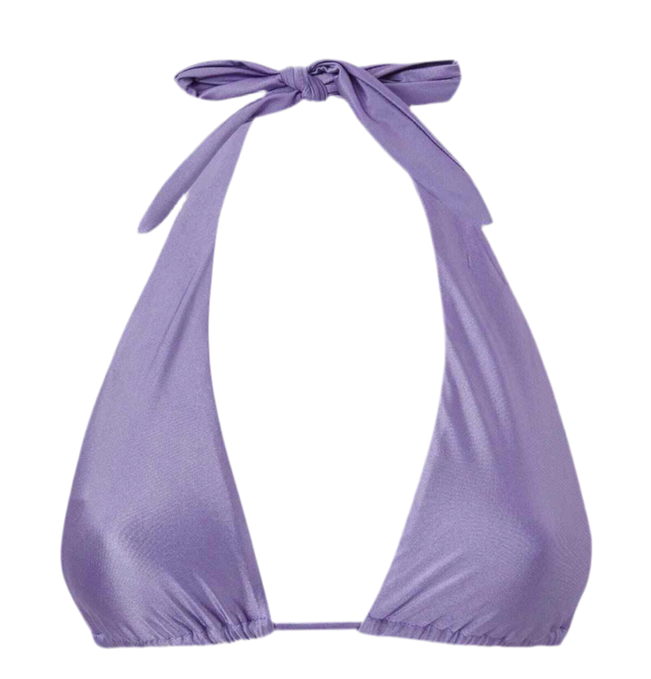 GOOD AMERICAN | SHINE RUCHED HALTER BIKINI TOP